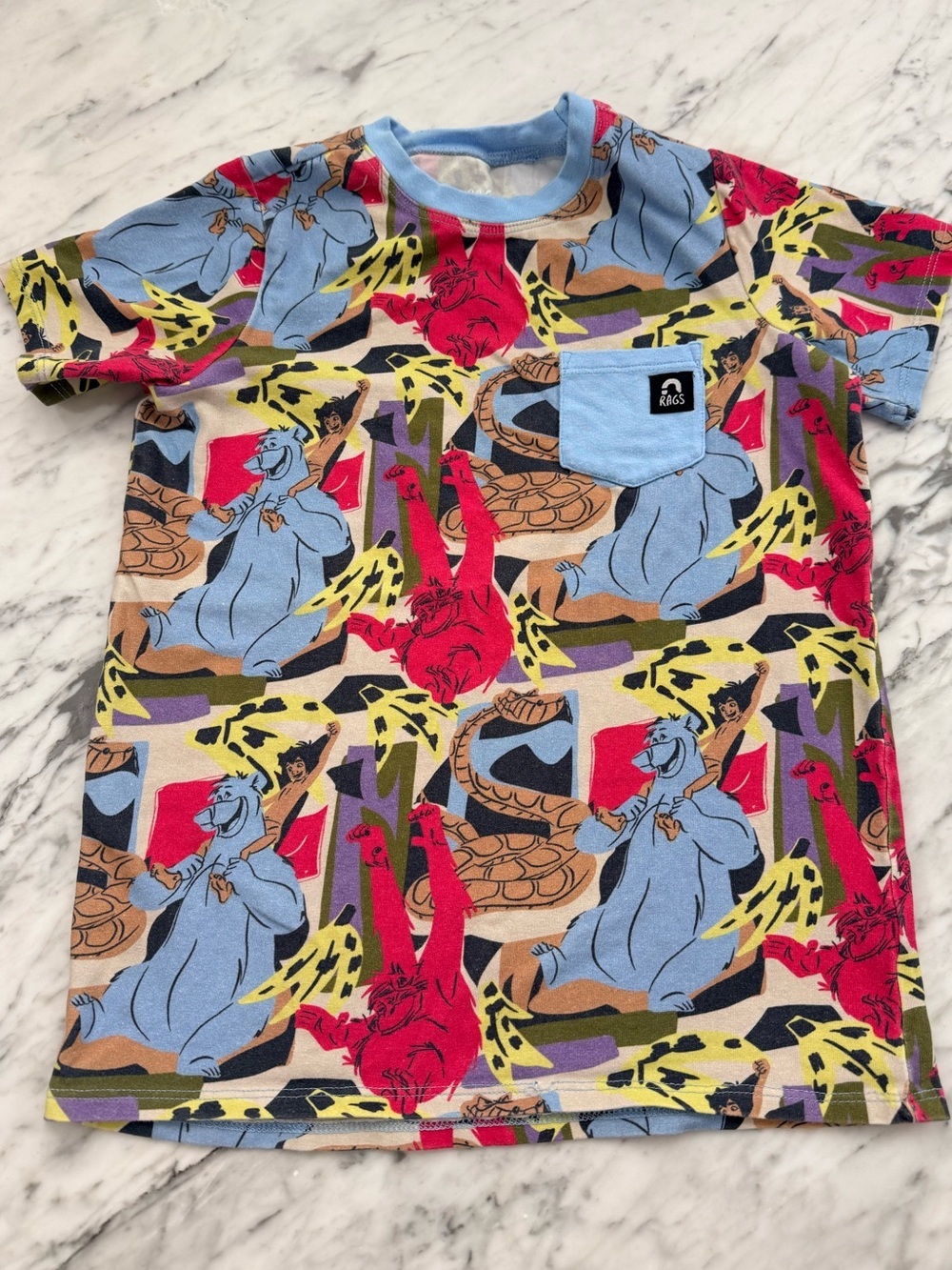 EXCELLENT Rags Disney Jungle Book Kids Tee Shirt RARE